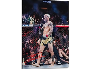Handsome Charles Oliveira Signed Art Poster Decorative Wall Art Picture Painting Poster Canvas Print Artworks Bedroom Living Room
