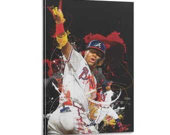 Ronald acuna jr baseball poster  Wall Art Picture Painting Poster Canvas Print Artworks Bedroom Living Room Decor