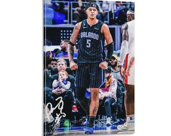 Paolo Banchero Signed Basketball Poster Domineering Wall Art Picture Painting Poster Canvas Print Artworks Bedroom Living Room Decor