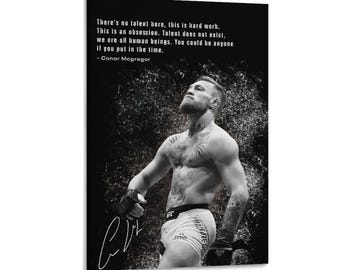 Boxer Conor McGregor motivational poster Wall Art Picture Painting Poster Canvas Print Artworks Bedroom Living Room