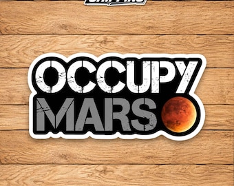 Space Explorer Sticker – Occupy Mars Rocket Science Vinyl Decal