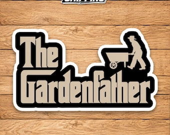 Funny Gardening Dad Sticker – The Gardenfather Plant Lover Vinyl Decal