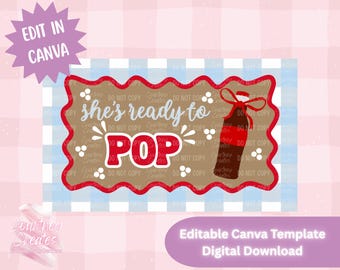 Digital Banner Template - She's Ready to Pop