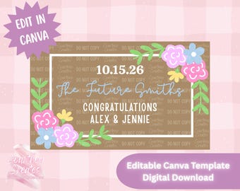 Digital Banner Template - Floral Bridal Shower