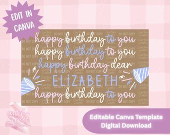 Digital Banner Template - Happy Birthday to You
