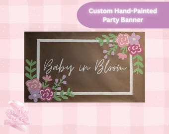 Hand Painted Custom Party Banner - Personalized Birthday and Party Backdrop