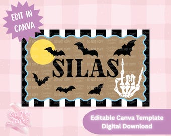 Digital Banner Template - Halloween Rock and Roll Inspired