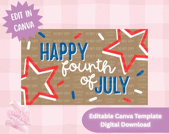 Digital Banner Template - 4th of July