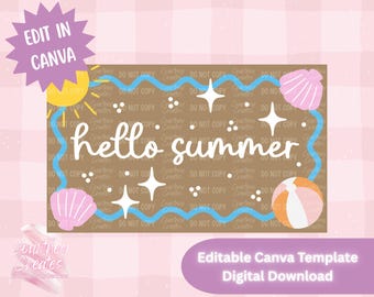 Digital Banner Template - Hello Summer