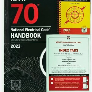 NFPA 70 National Electrical Code Hardcover (Handbook) 2023, Ugly's References, Index Tabs