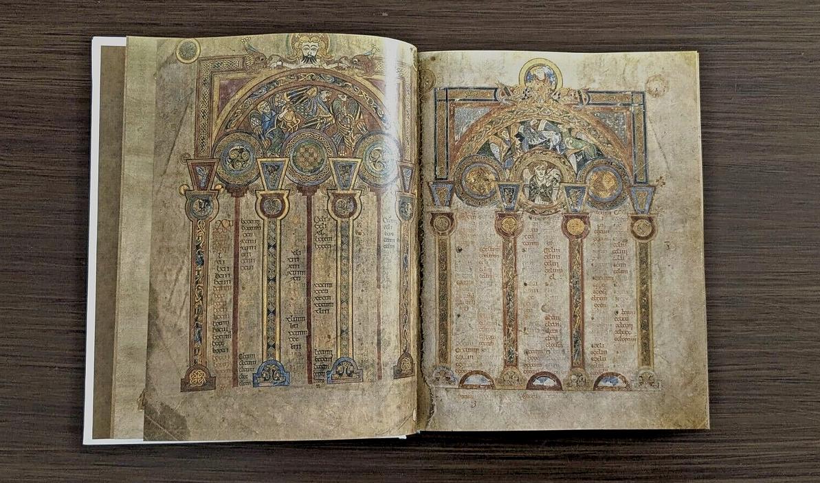 Book of Kells 800 AD Kell's Manuscript Facsimile A4 Size Color