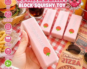 手作りタバスクイーズ - レッドストロベリー - Etsy 日本
