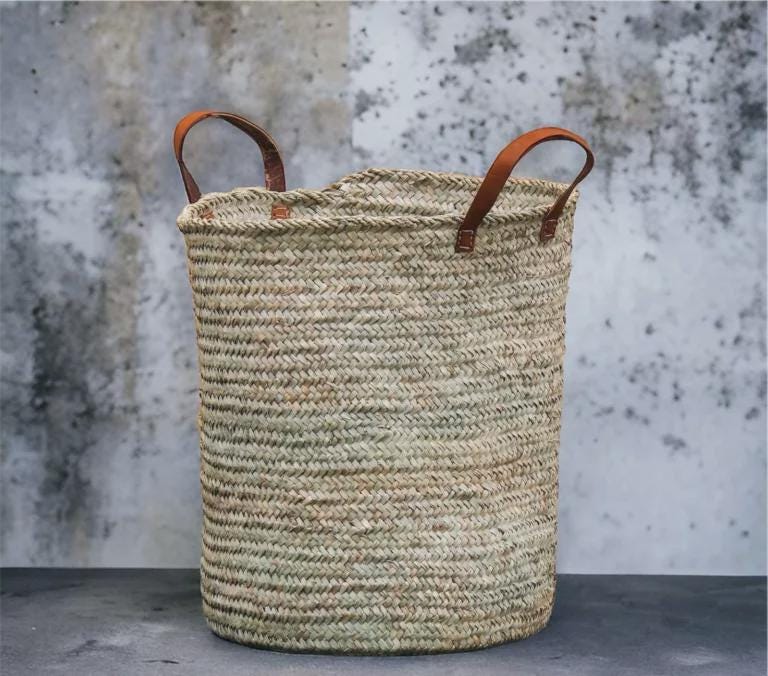 Moroccan Basket - Etsy