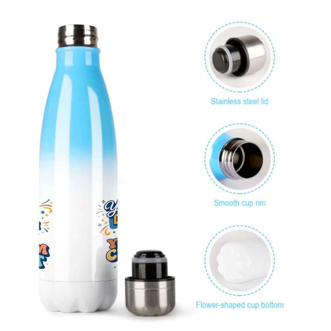 Custom Gradient Cola Bottle Tumbler | 304 Stainless Steel Water Bottle ...