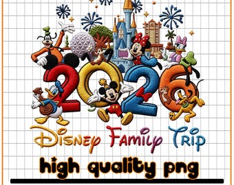 Disneyland 2026 Trip, Magic Castle Cut File, Family Vacation 2026 SVG, Family Trip 2026 Svg, Family Squad, Vaca Mode Svg, Magic Kingdom Png