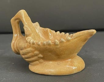 Old Vintage Rare Handmade Unique Ceramic Hand Shape Design Oil Diya Lamp