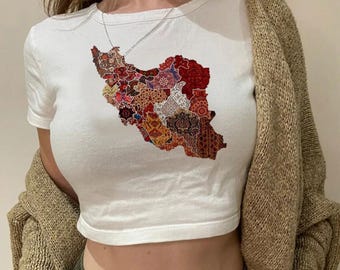 Iran tshirt, free Iran - Freedom - Stylish shirt - crop top
