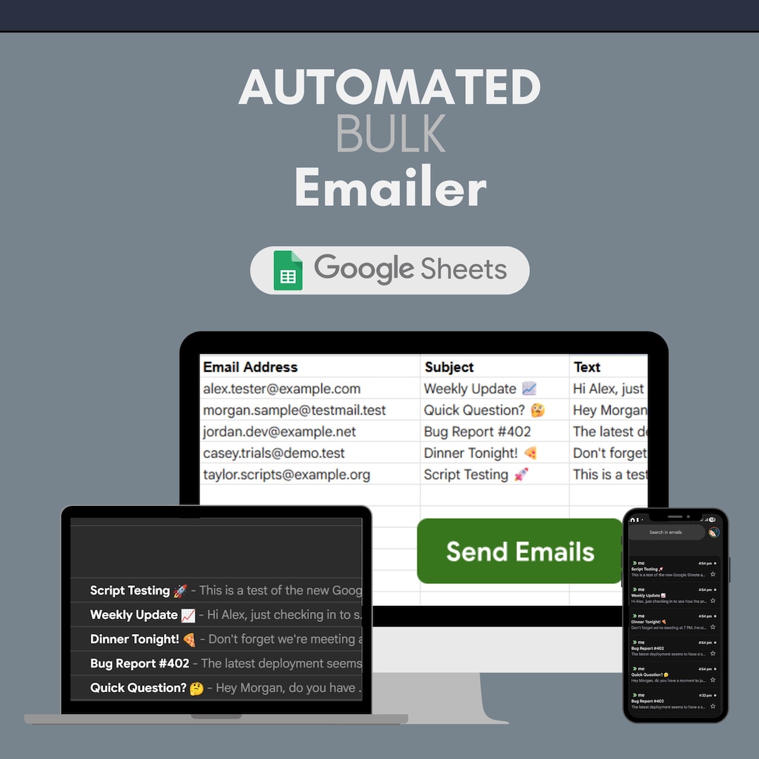 Google Sheets Email Automation Script | Bulk Gmail Sender for Small ...