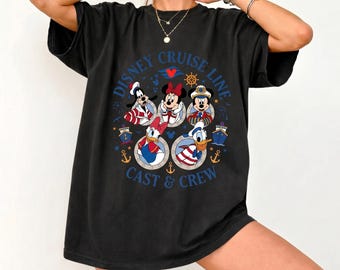 Camiseta de vacaciones en crucero, camiseta náutica de dibujos animados, conjunto de viaje de verano, camiseta divertida para viajes en crucero, camiseta unisex, sudadera con capucha, sudadera