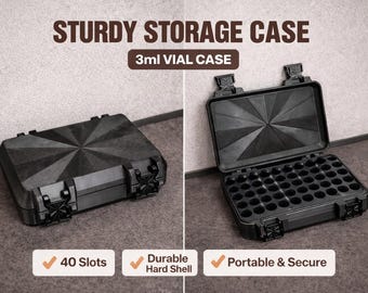 3ml Vial Storage Container Carrying Case Organizer Research Peptides