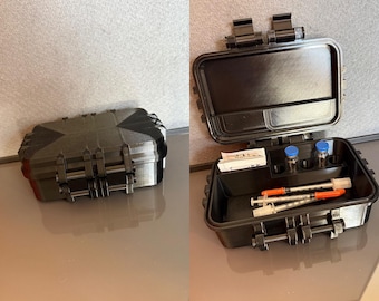 Recipiente de almacenamiento para viales, estuche organizador de transporte para péptidos de investigación (3 ml) / aceites (10 ml)