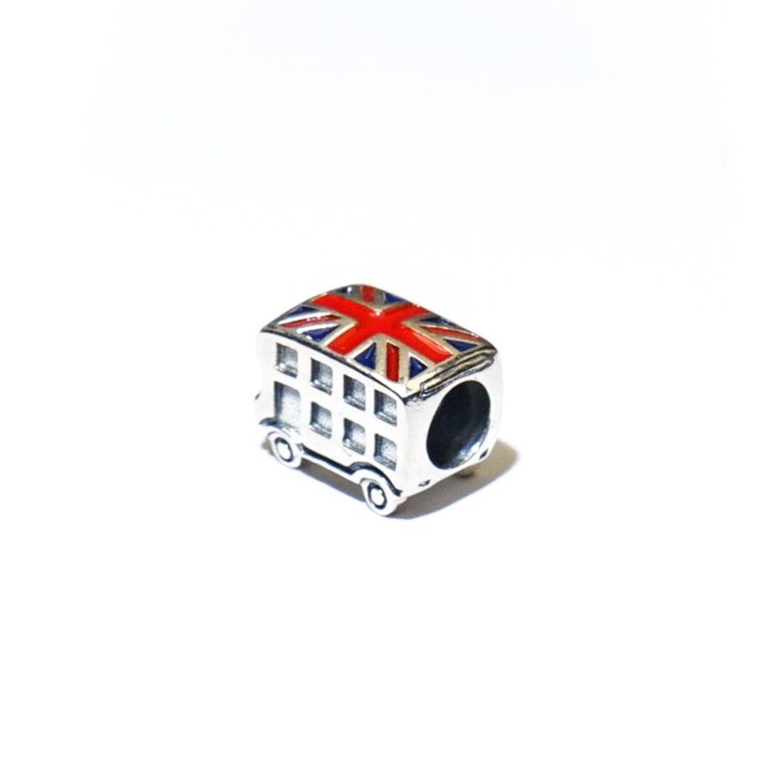 Sterling Silver Enamel London Bus Bead-pandora Style - Etsy