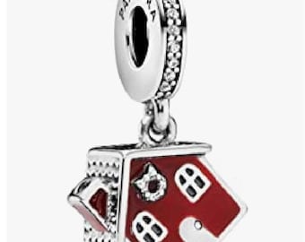 Christmas Cosy House Dangle Charm Bead-Pandora Style