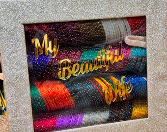 Multicolour glass bangles 24 dozen with organiser box gift set for women