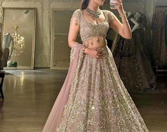 Designer heavy lehenga choli with dupatta readymade for festive and party wear