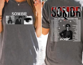 Camiseta Sombr, Camiseta de la gira Sombr You Are The Reason, Sudadera, Camiseta juvenil