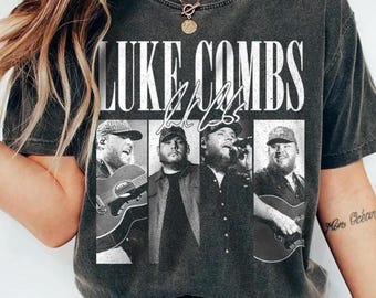 Camiseta vintage con estampado de la gira My Kinda Saturday Night 2026 de Luke Combs, ropa para conciertos de música country.