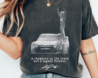 Camiseta vintage Kyle Busch Forever Rowdy Comfort Colors, camiseta gráfica 18 Racing Rowdy Busch, regalo para fanáticos de las carreras de autos, camiseta tributo a Kyle Racing