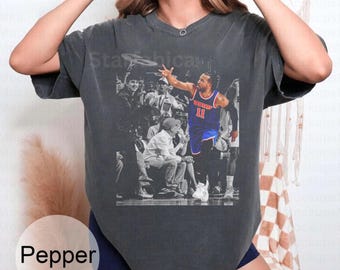Camiseta Comfort Colors Jallen Brunson New York 11 Basketball Graphic Tee Shirt, NYC Tshirt, Sudadera
