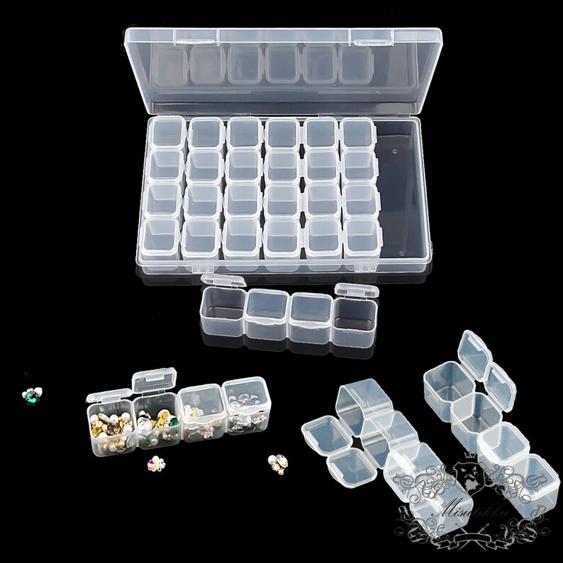 бокс для носоупоров 12 ячеек. контейнер для бисера 28 ячеек. контейнер для хранения бисера и фурнитуры. органайзер для бисера. органайзер для бисера 56 ячеек.