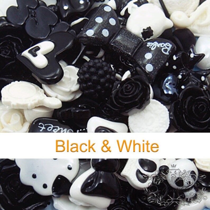 Cute assortment cabachons flat backs pink flowers bows animals kawaii 100pcs