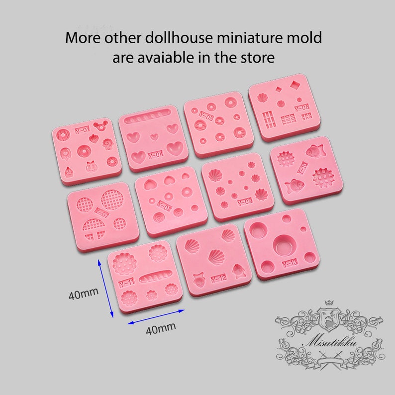 1 PC Mini Heart Mold Dollhouse Miniature French Bread Fake Kawaii Food Mold Mold Flexible Clay Mold Silicone Epoxy Resin Mould MD/_V/_Y04
