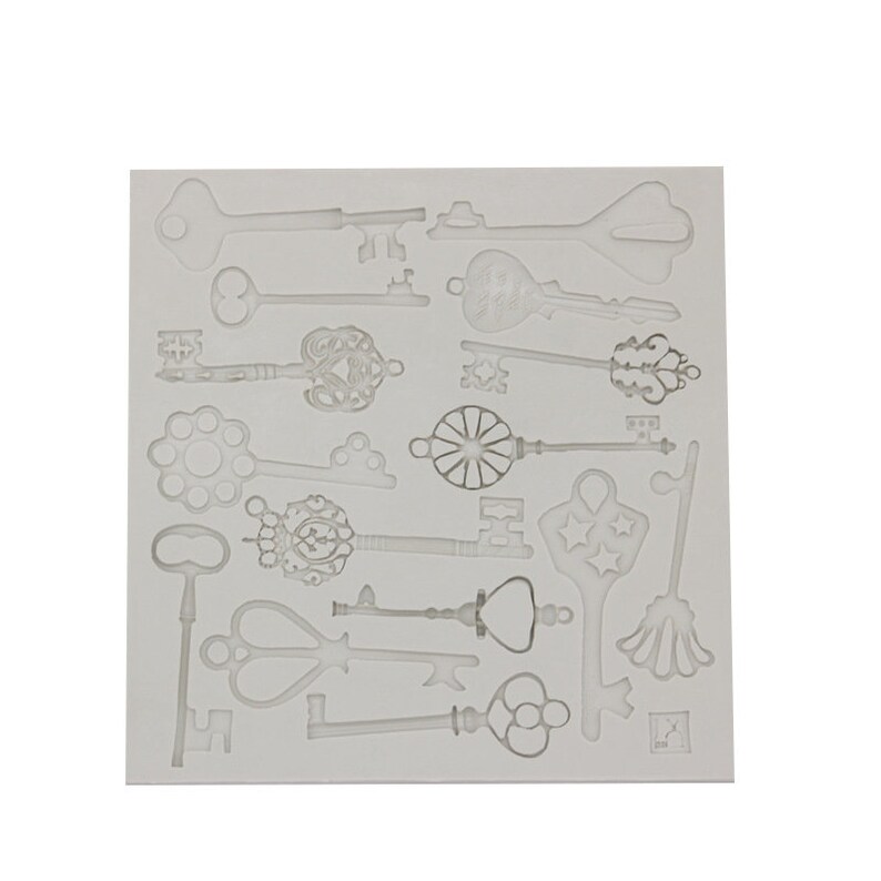 14cm x 1cm MD/_OT/_19 3D Vintage Key Mold Miniature Doll House Antique Keys Mold Set Silicone Resin UV AB Epoxy Jewelery Candle Soap Craft