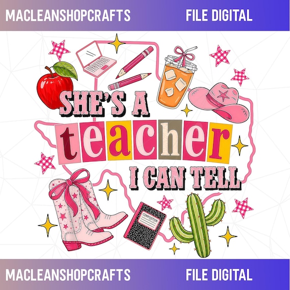 Custom State Shirt Design, She’s a Para I Can Tell Png, Teacher Aide Png, School Staff Png