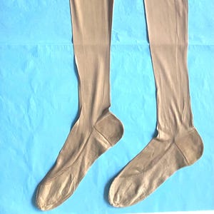 Antique 1920s Stockings – Silk or Rayon – Hand Mended Historical Hosiery – Textile Study