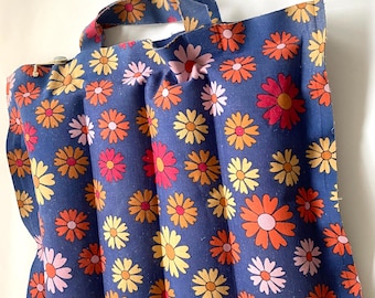 Bolsa de playa inflable/almohada floral Wegu vintage de los años 70