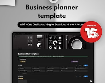 Notion Business Planner 2026 | Small Business Toolkit for Startups | Digital Template with SOPs & Tracker