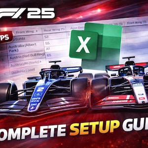 F1 25 Complete Setup Guide – Pro Race Setups for Every Track | Sim Racing Spreadsheet