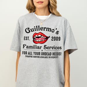 Funny Guillermo's Familiar Services T-Shirt, What We Do Shadows Horror Movie Shirt, Vampire Halloween Tee, Gift for Wwdits Fans