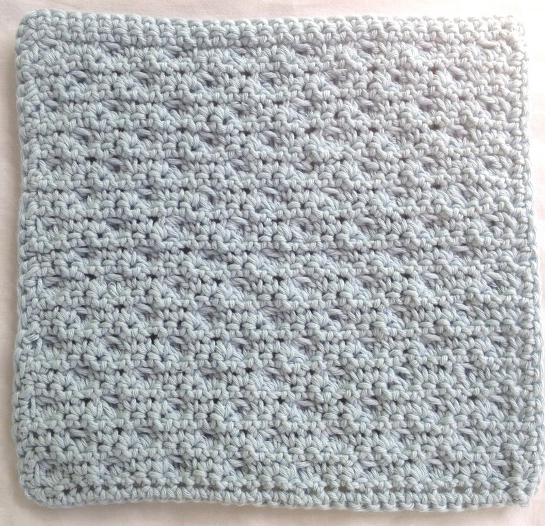 Crochet Pattern Bobble Stitch Wash Cloth Digital PDF image 4