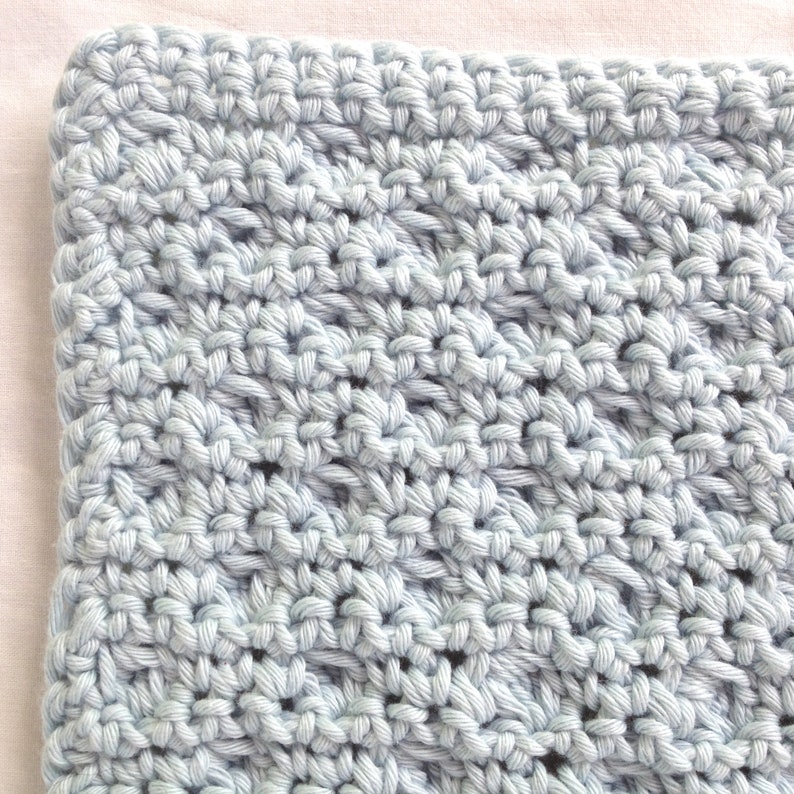 Crochet Pattern Bobble Stitch Wash Cloth Digital PDF image 5