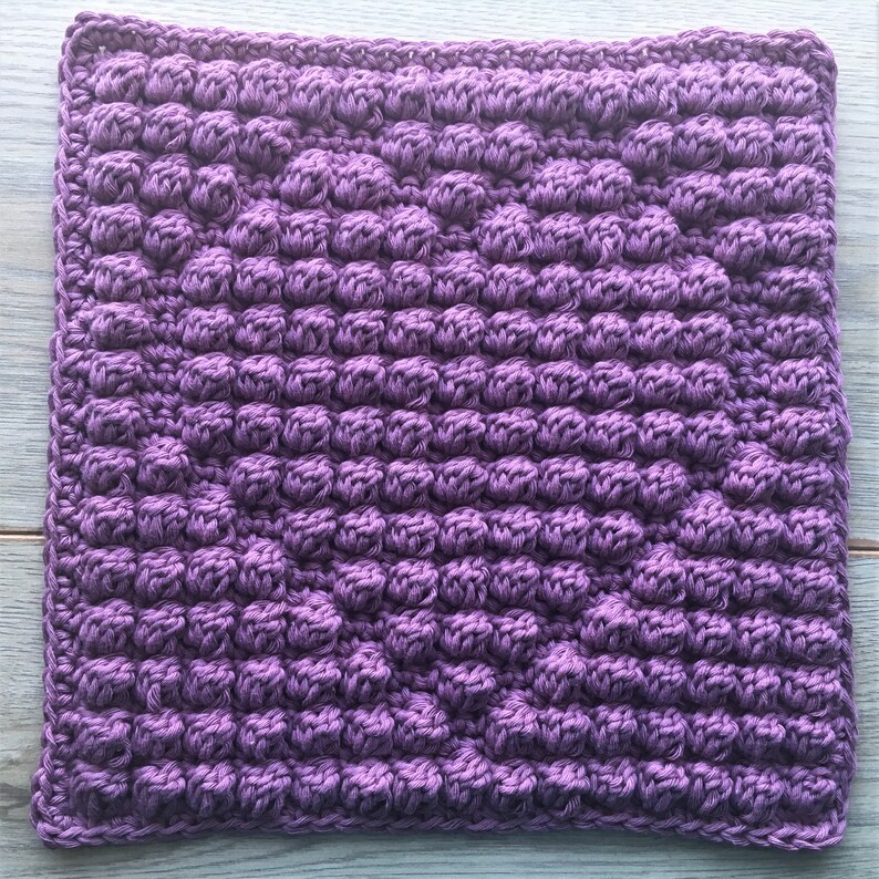 Bobble Heart Wash Cloth Crochet Pattern Digital PDF Face Dish Etsy