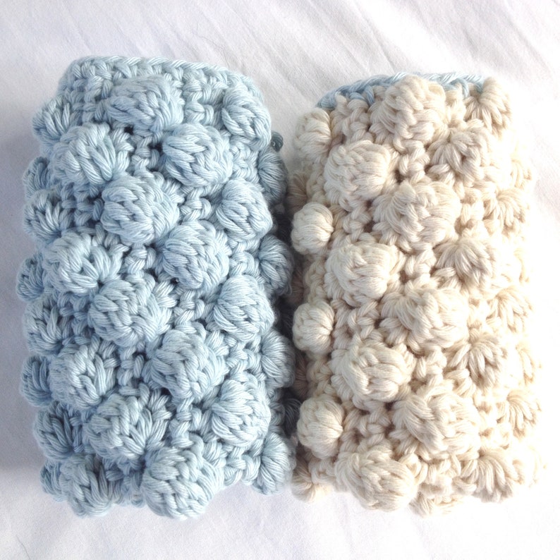 Crochet Pattern Bobble Stitch Wash Cloth Digital PDF image 9