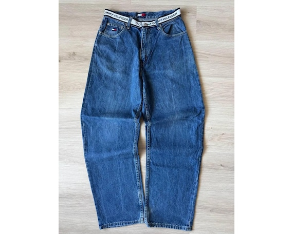 Tommy Jeans Hilfiger Vintage 90s Baggy Wide Leg Jeans W31 – Y2K 