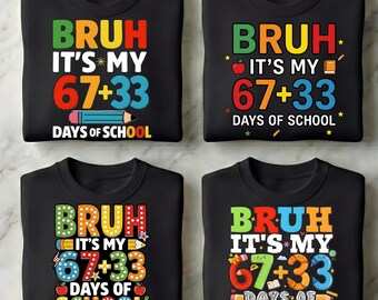 PNG-bundel 100 dagen school, retro patchletters sublimatieontwerp (digitale download)