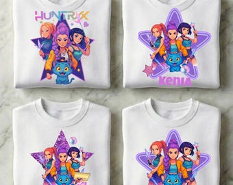 Huntrix Girls png-bundel, kpop anime squad-sublimatie (digitale download)